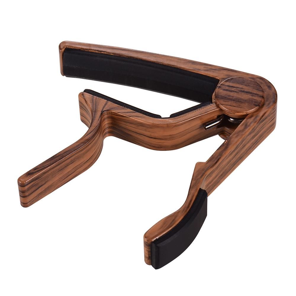 Wood Grain Metal Capo for Folk Guitar Tuning Musical Instrument Accessories