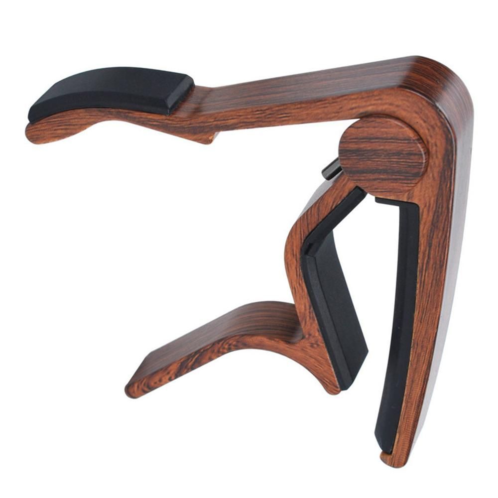 Wood Grain Metal Capo for Folk Guitar Tuning Musical Instrument Accessories