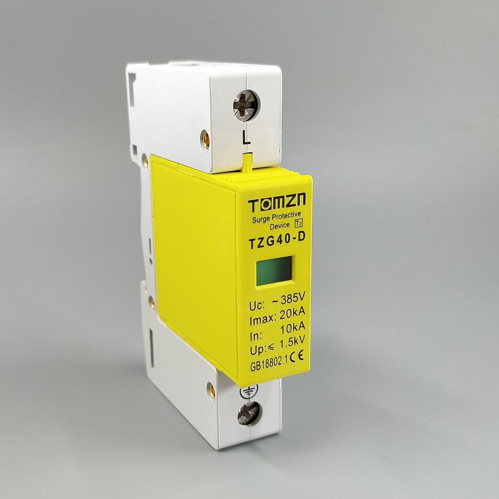 AC SPD 1P 10KA~20KA D ~385V House Surge Protector