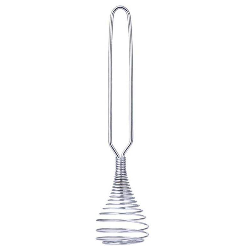 Spring Coil Wire Whisk Hand Mixer Egg Beater Stainless