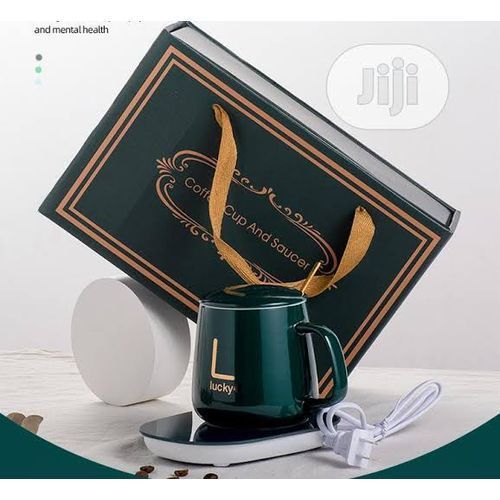Desk Coffee Warmer With Temperature Setting Smart Cup Green