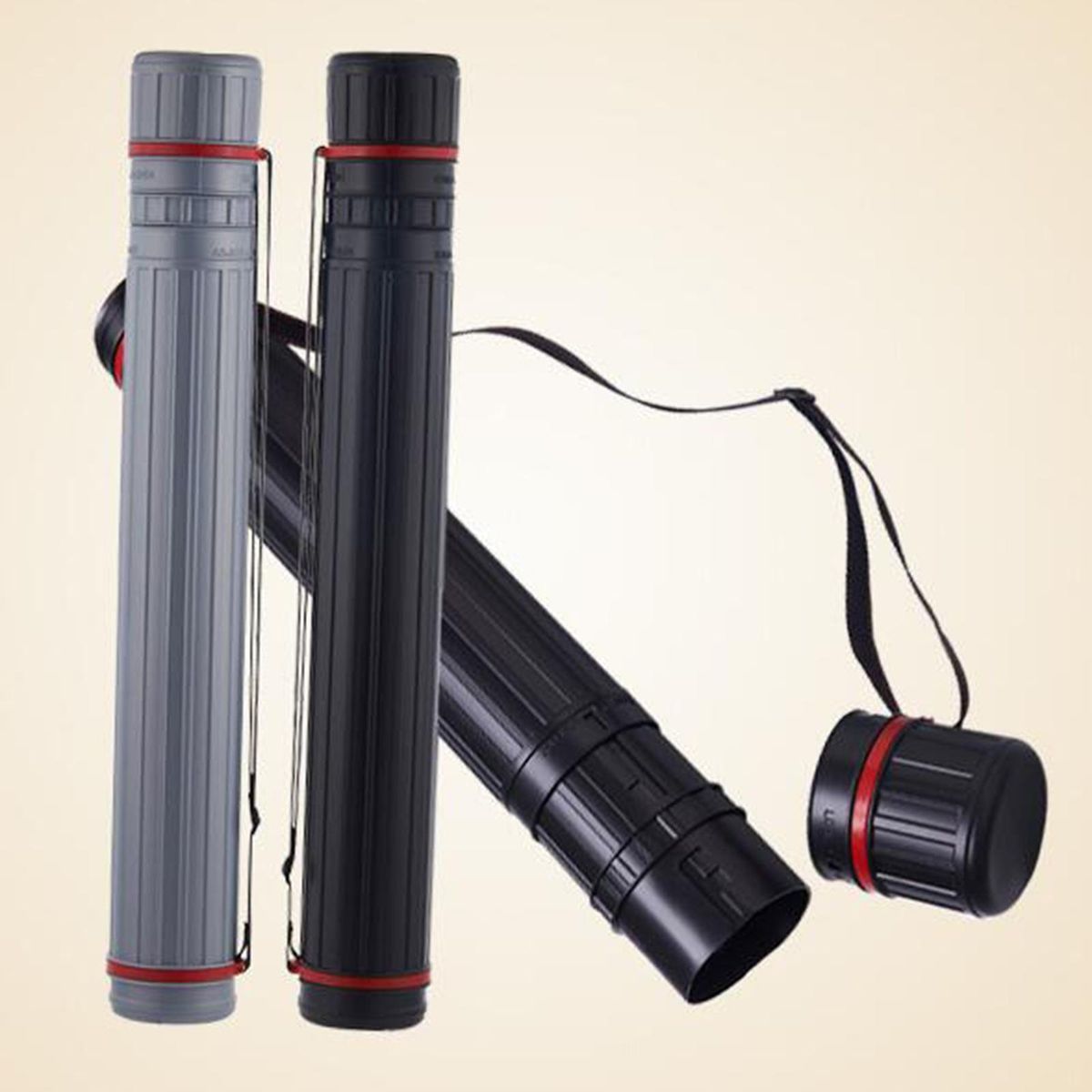 Artwork Document Poster Storage Tube Plastic Carry Case Box For 72x7cm