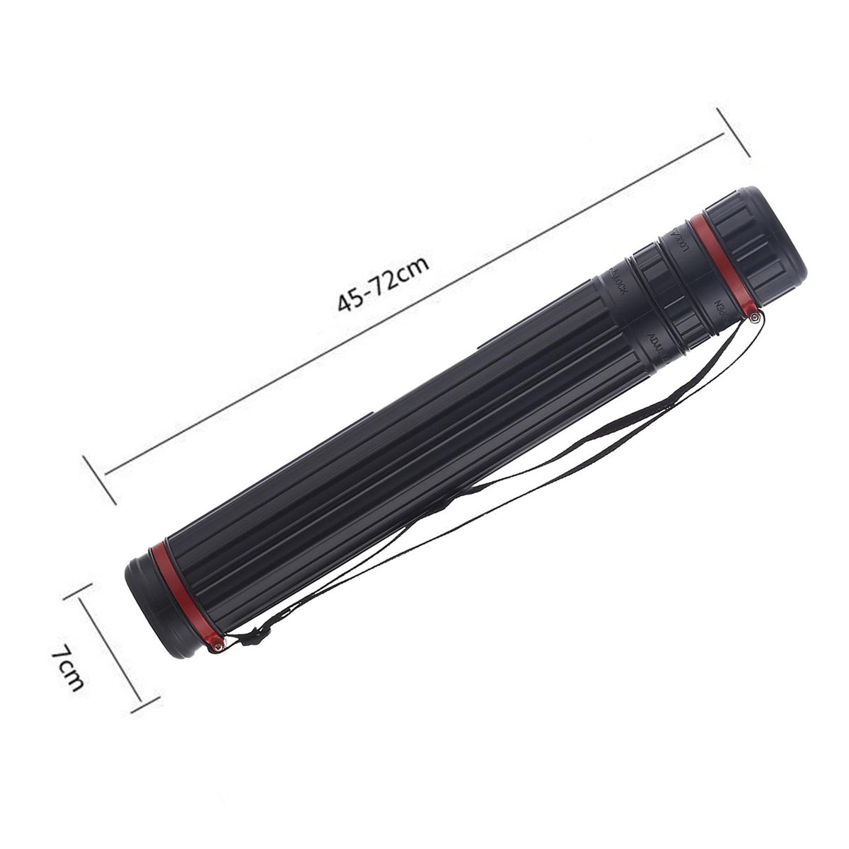 Artwork Document Poster Storage Tube Plastic Carry Case Box For 72x7cm