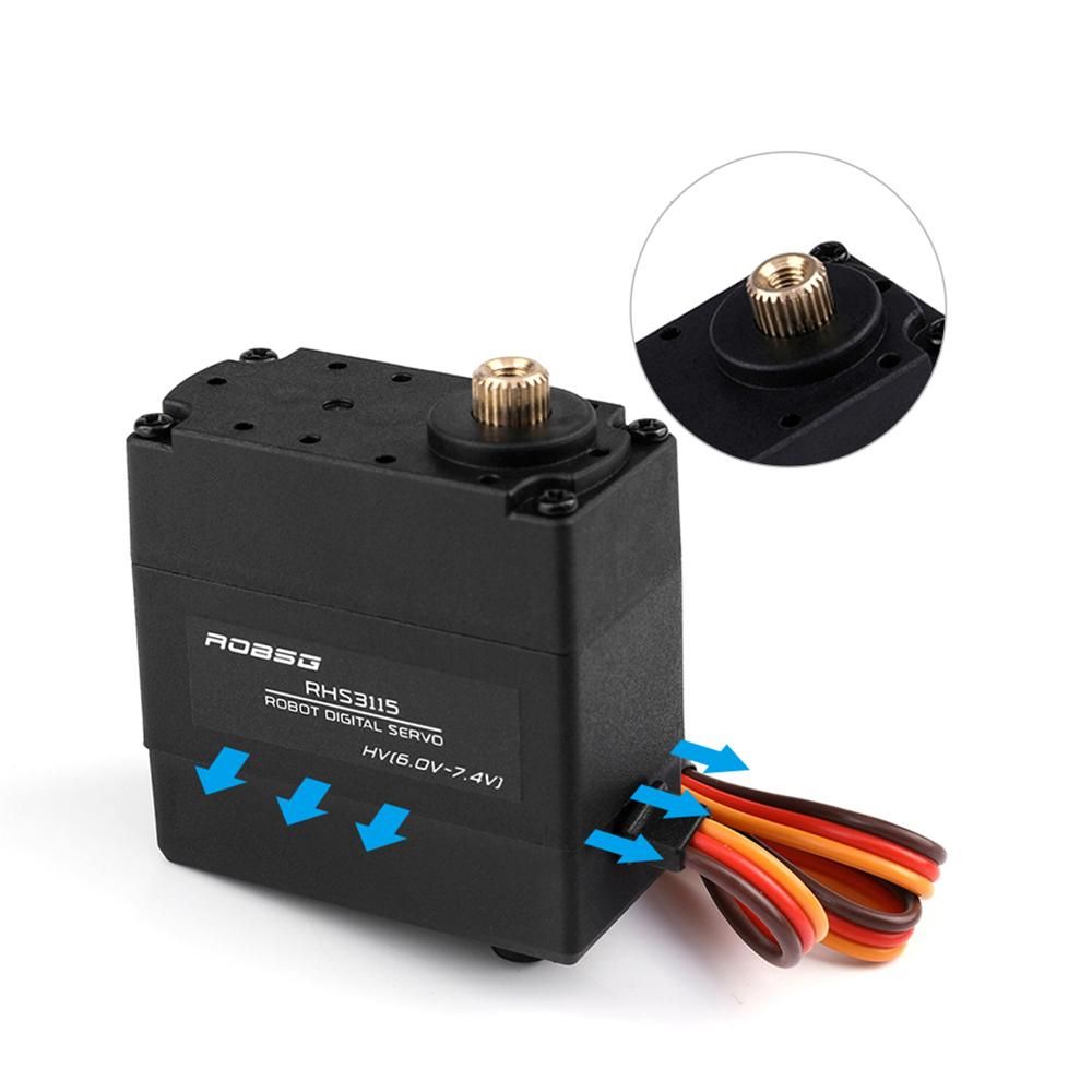Micro 20kg Servo Metal Gear High Torque for RC Robot Baja Car Buggy Truck Boat Airplane