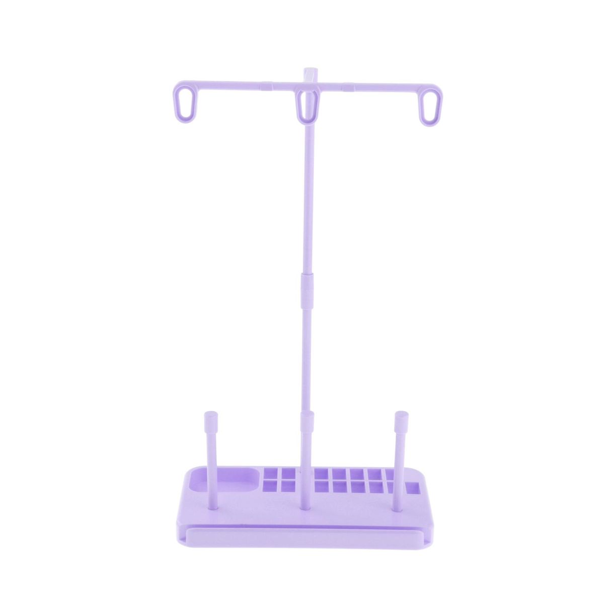 Sewing Machine 3 Cone Spool Thread Stand Holder Rack Tailors Purple