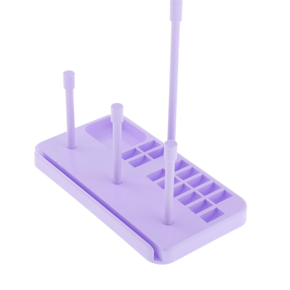 Sewing Machine 3 Cone Spool Thread Stand Holder Rack Tailors Purple