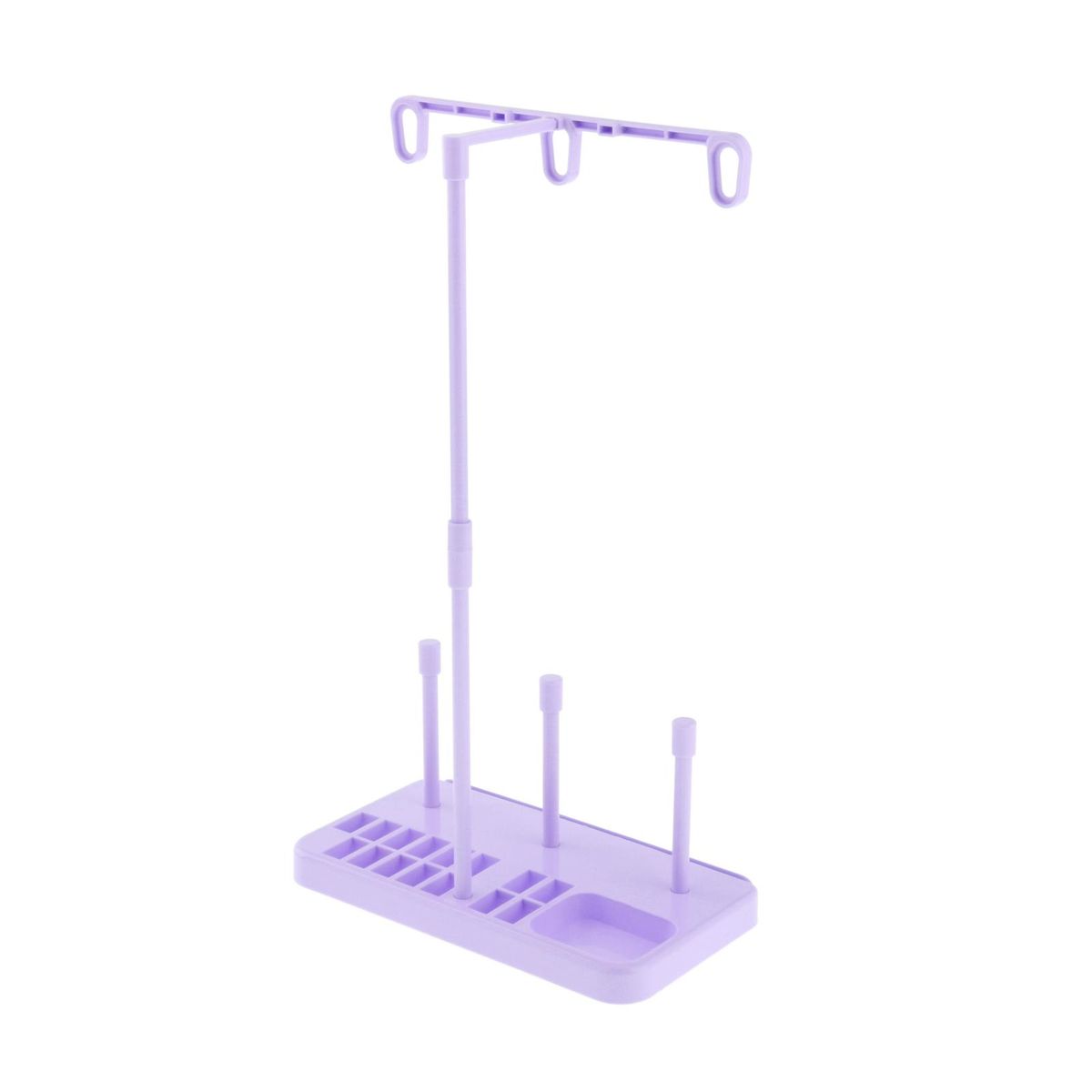 Sewing Machine 3 Cone Spool Thread Stand Holder Rack Tailors Purple
