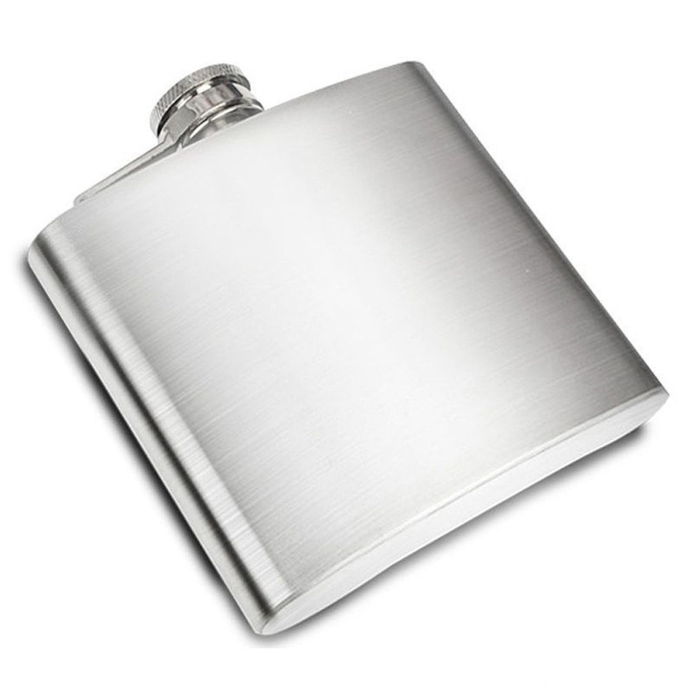 Portable 4oz Stainless Steel Hip Flask Alcohol Whiskey-