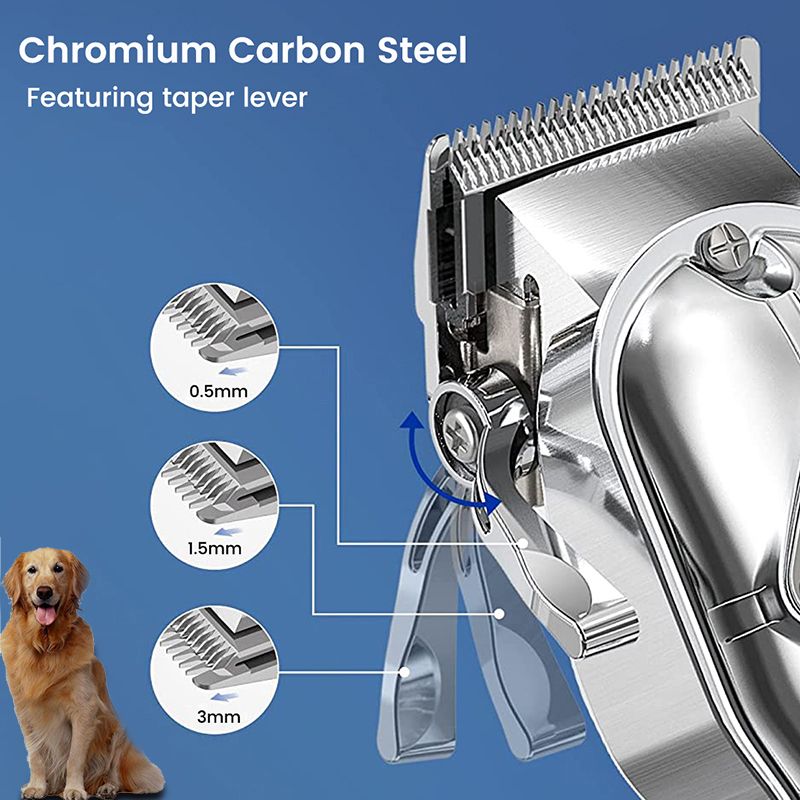 All Metal Dog Clippers For Grooming Professional Cordless Pet Hair Trimmers Shears Cutting Machine