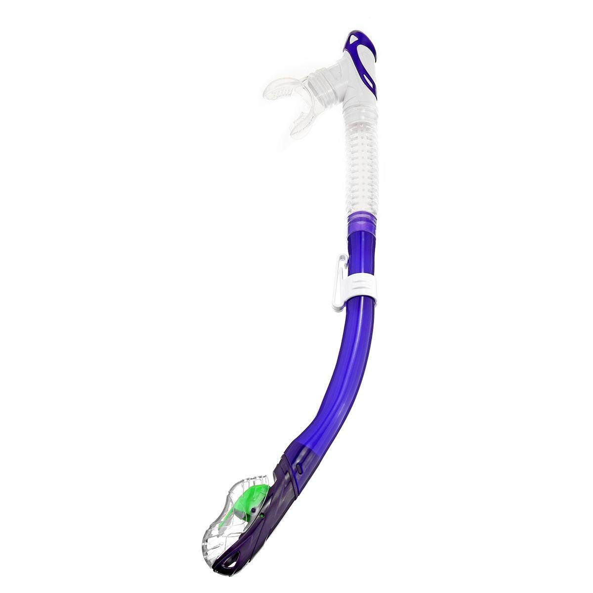 Professional Full Dry Swimming Snorkel Air Breathing Scuba Tube For Diving Violet
