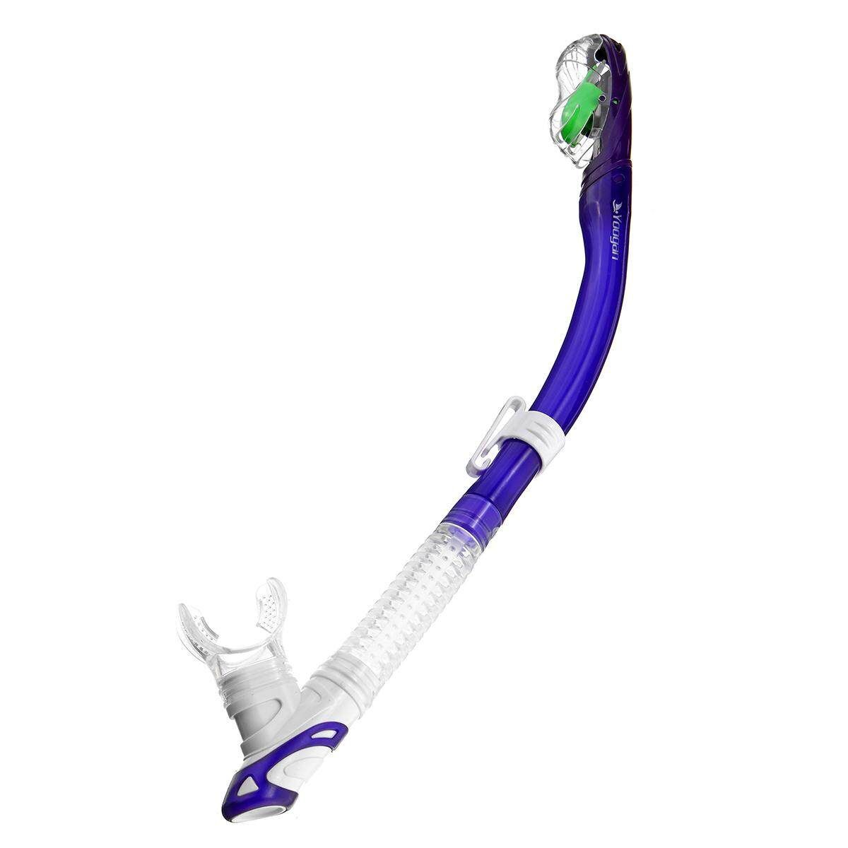 Professional Full Dry Swimming Snorkel Air Breathing Scuba Tube For Diving Violet