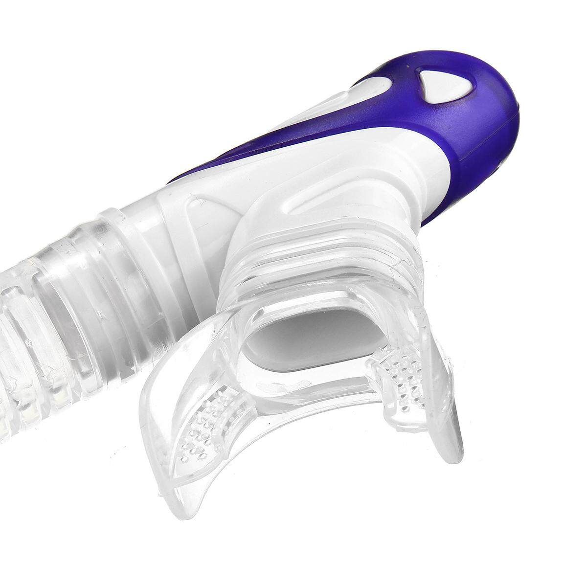 Professional Full Dry Swimming Snorkel Air Breathing Scuba Tube For Diving Violet