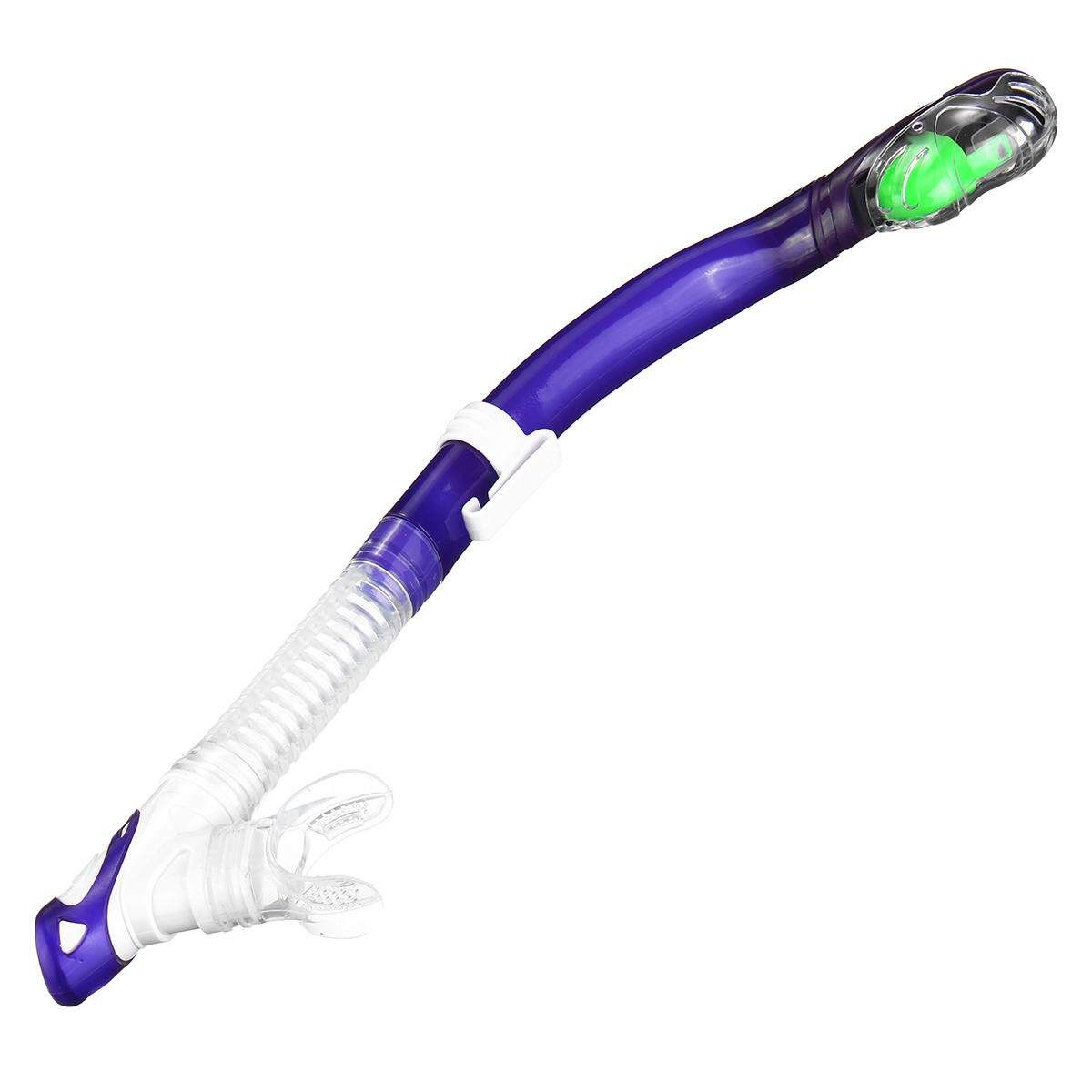 Professional Full Dry Swimming Snorkel Air Breathing Scuba Tube For Diving Violet