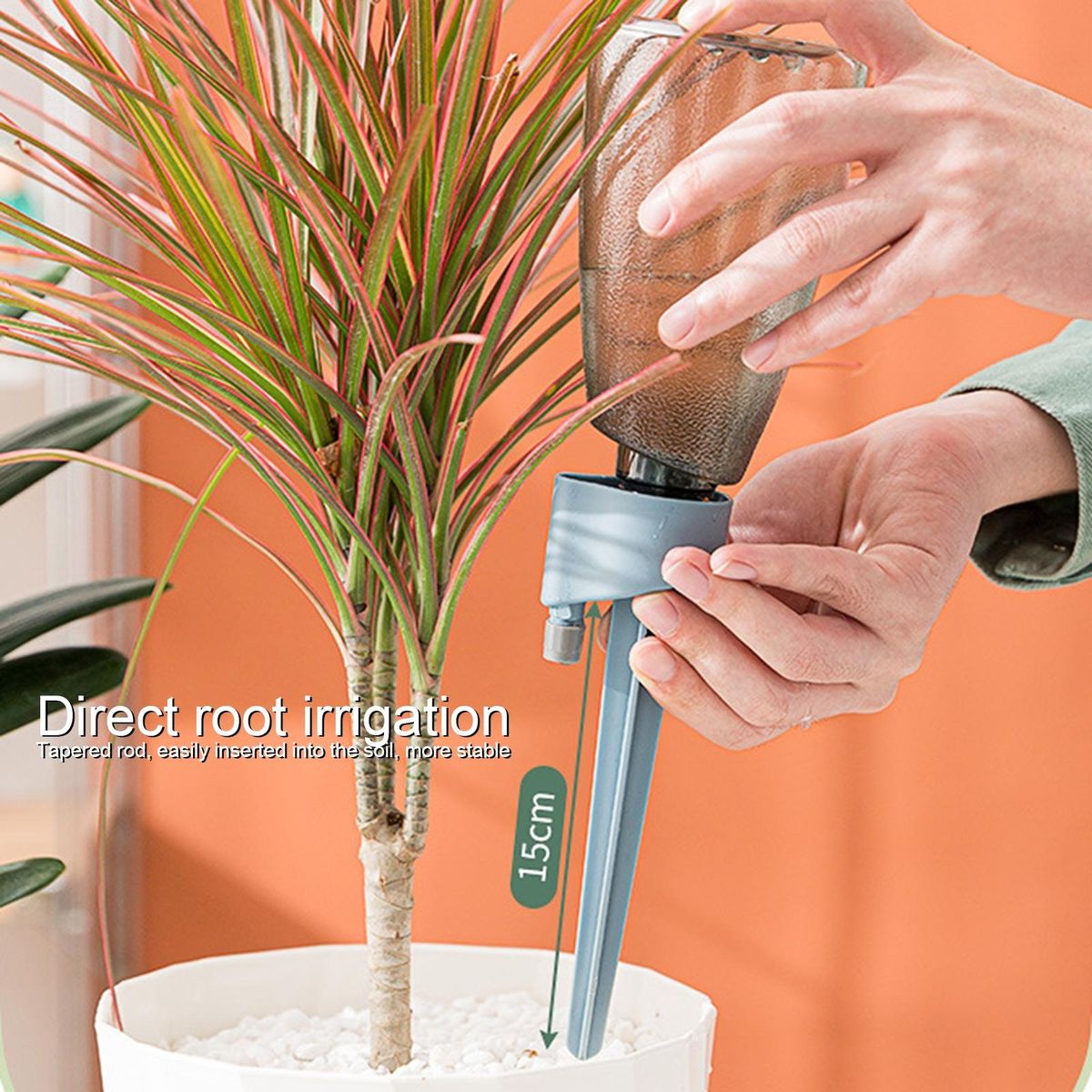 1 Set Flower Watering Device Automated Drip Irrigation Watering Tool Blue