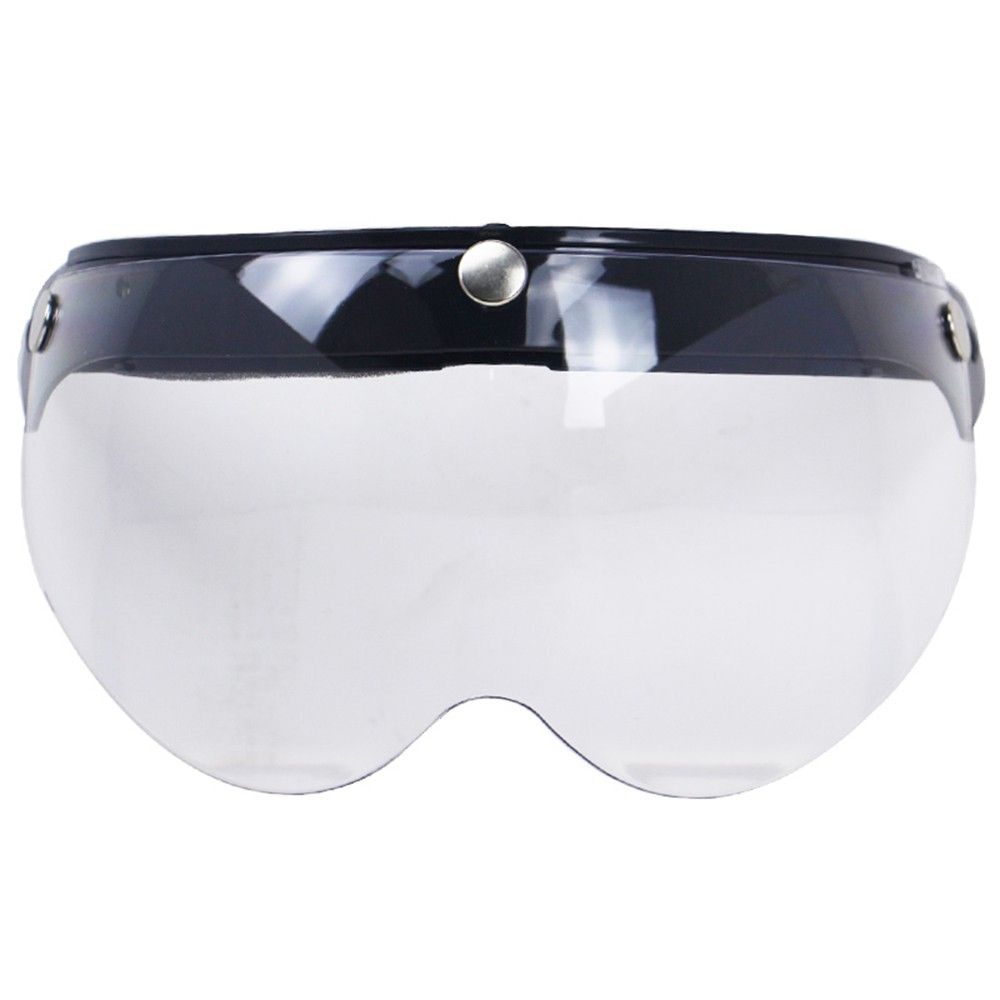 Universal Windproof 3-Snap Motorcycle Helmet Visor Front