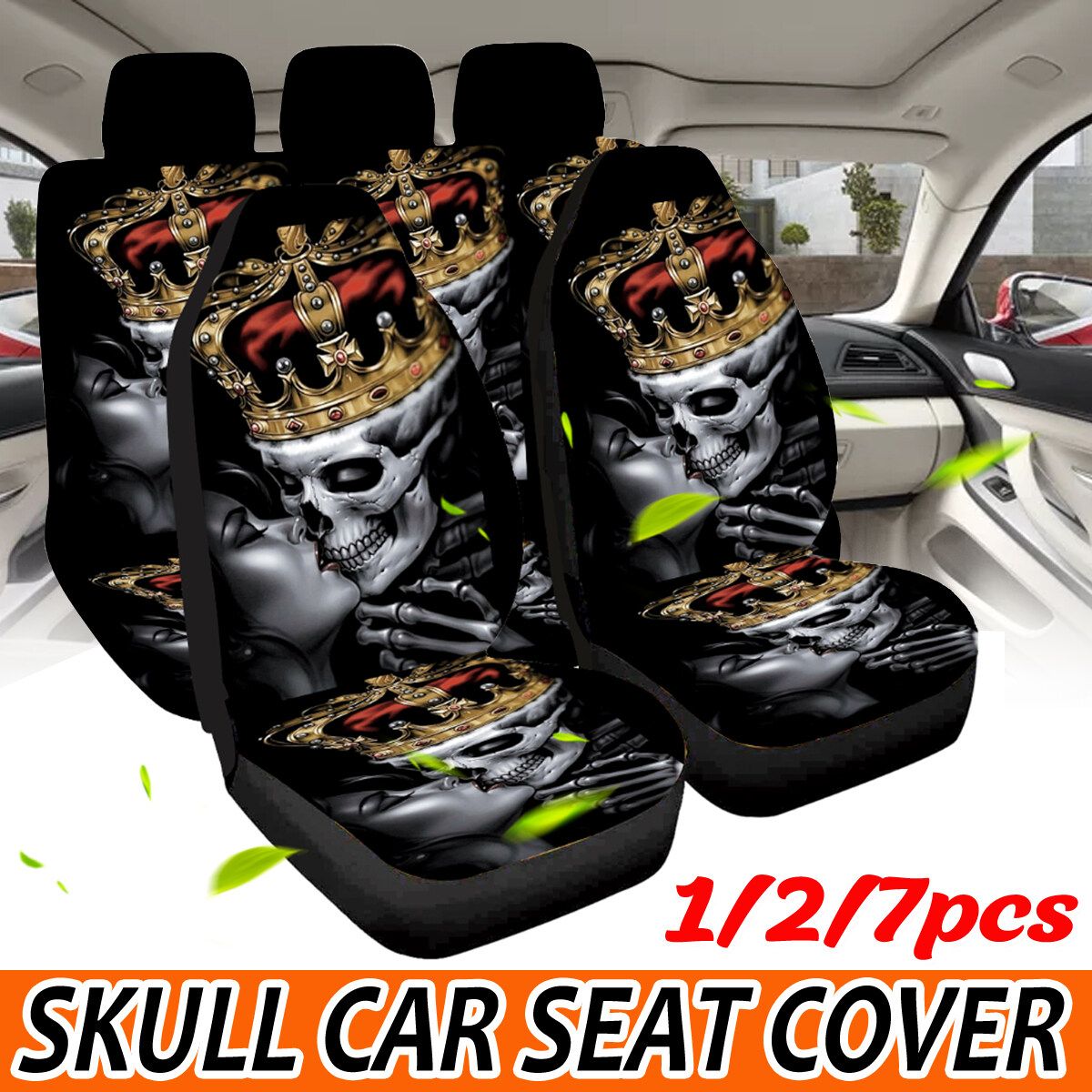 5-Seats 7/2/1PCS Full Set Auto Seat Covers Car Front Seat Cover For Car Truck SUV Polyester Fiber Material 8 Types 1pcs