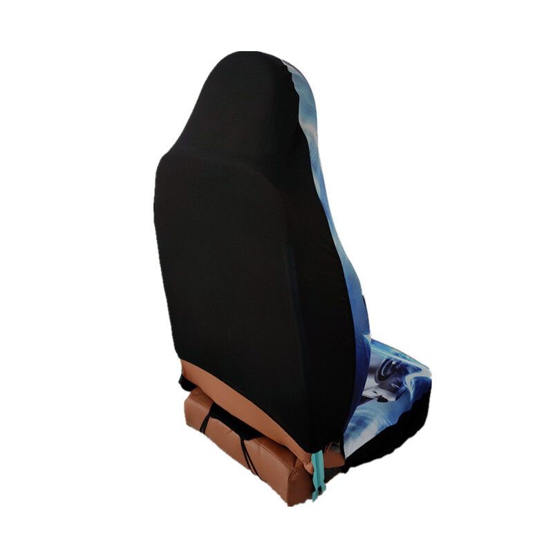 (Digital Printing) Single-Seat Car Seat Cover Front Seat Cover All-season Auto Protector Interior Car Cushion Polyester Cover For Car Truck SUV Van-Protect From Mud And Dirt Car