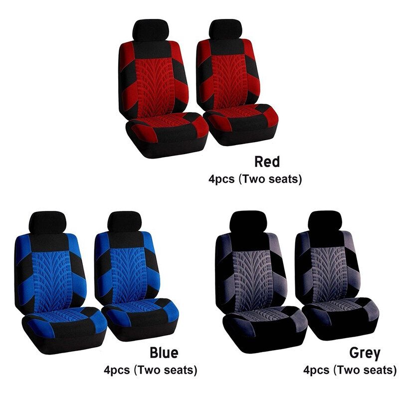 (1/2/5-seater) 5mm Breathable Car Seat Cover All-season Auto Protector Interior Front Seat Rear Seat Back Seat Cushion Cover W/ Separate Headrest Cover For Car Truck SUV Van BLK+GREY (5-seaters)