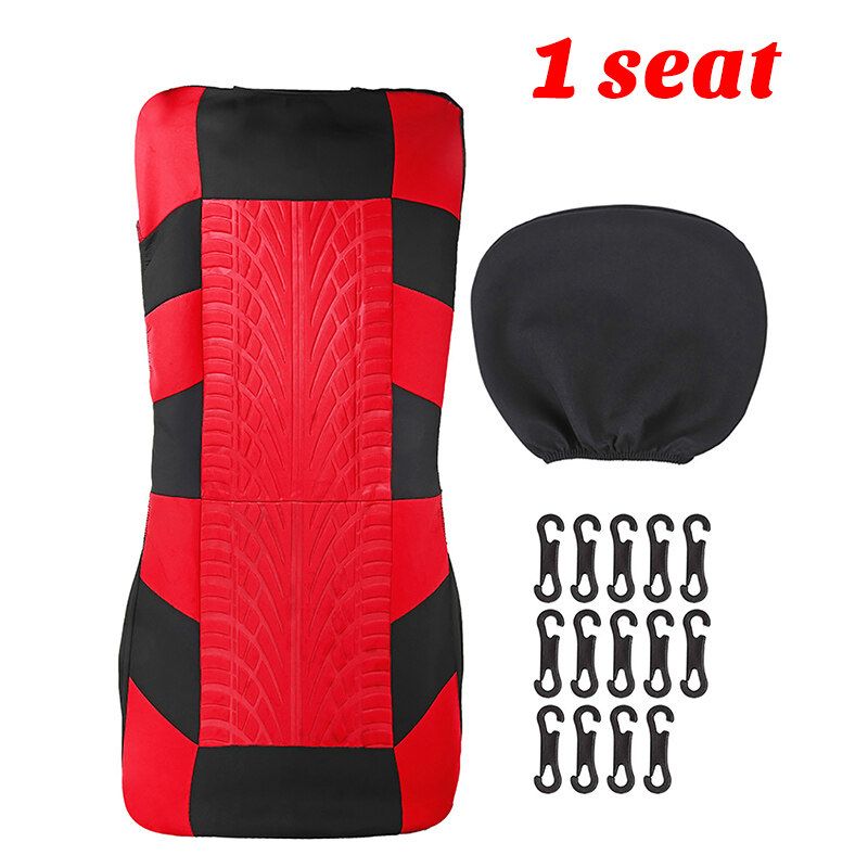 (1/2/5-seater) 5mm Breathable Car Seat Cover All-season Auto Protector Interior Front Seat Rear Seat Back Seat Cushion Cover W/ Separate Headrest Cover For Car Truck SUV Van BLK+GREY (5-seaters)