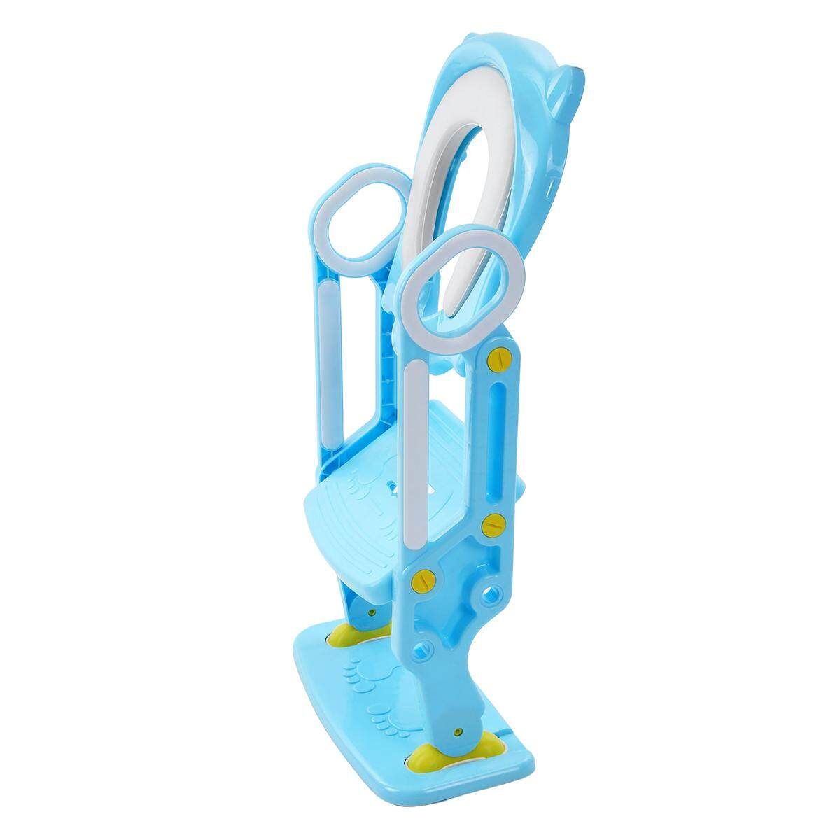 Super Safe Non Slip Kids Baby Toddler Toilet Seat Ladder Step Potty Training