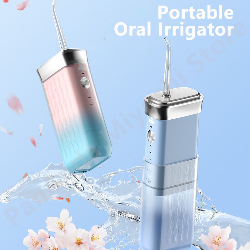 Portable Rechargeable Oral Irrigator Water Floss 4 Jet Tip