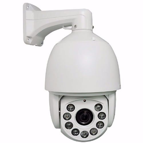 High Speed Motorized 18x PTZ Dome Analog Zoom Camera - 9 IR LED Array