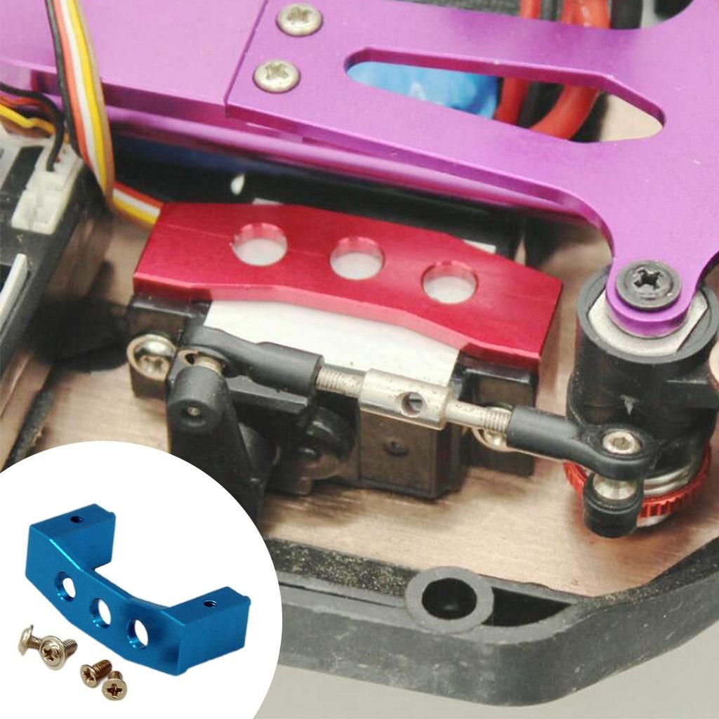1:14 RC Steering Servo Fixed Mount Bracket For WLtoys 144001 Blue