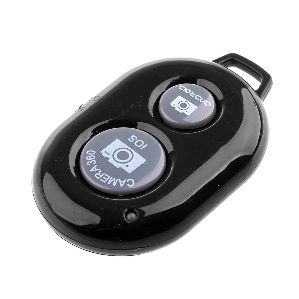 Black Bluetooth Selfie Monopod Phone Camera Remote Shutter For Black