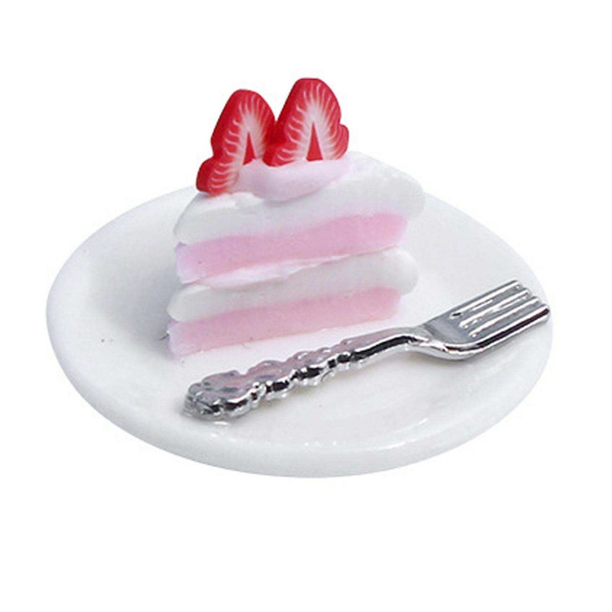 1/12 Miniatures Dollhouse Play Food Cake Dollhouse Strawberry Cake