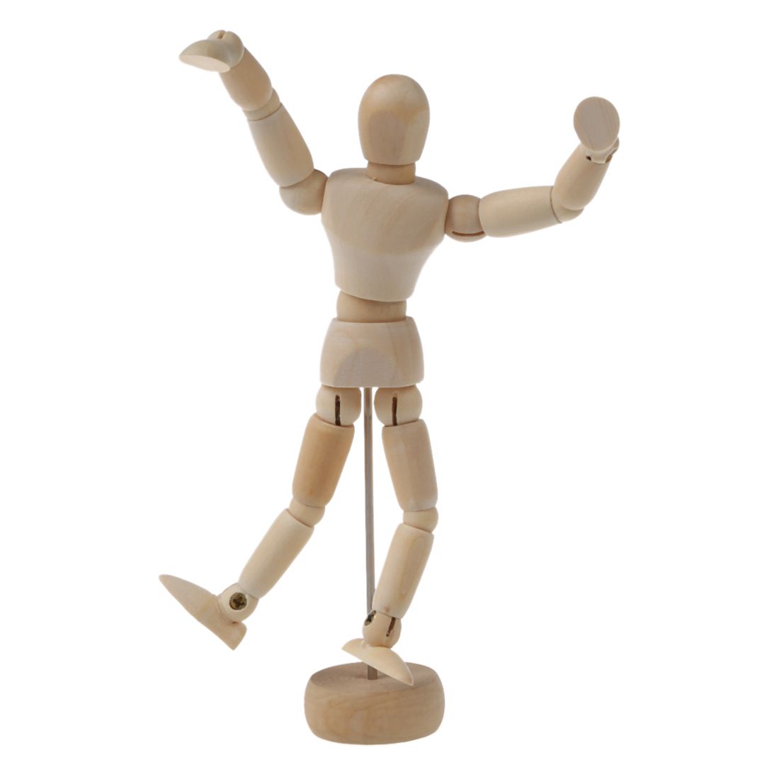 4.5 Inch Wooden Male Artist Manikin Jointed Mannequin Hand