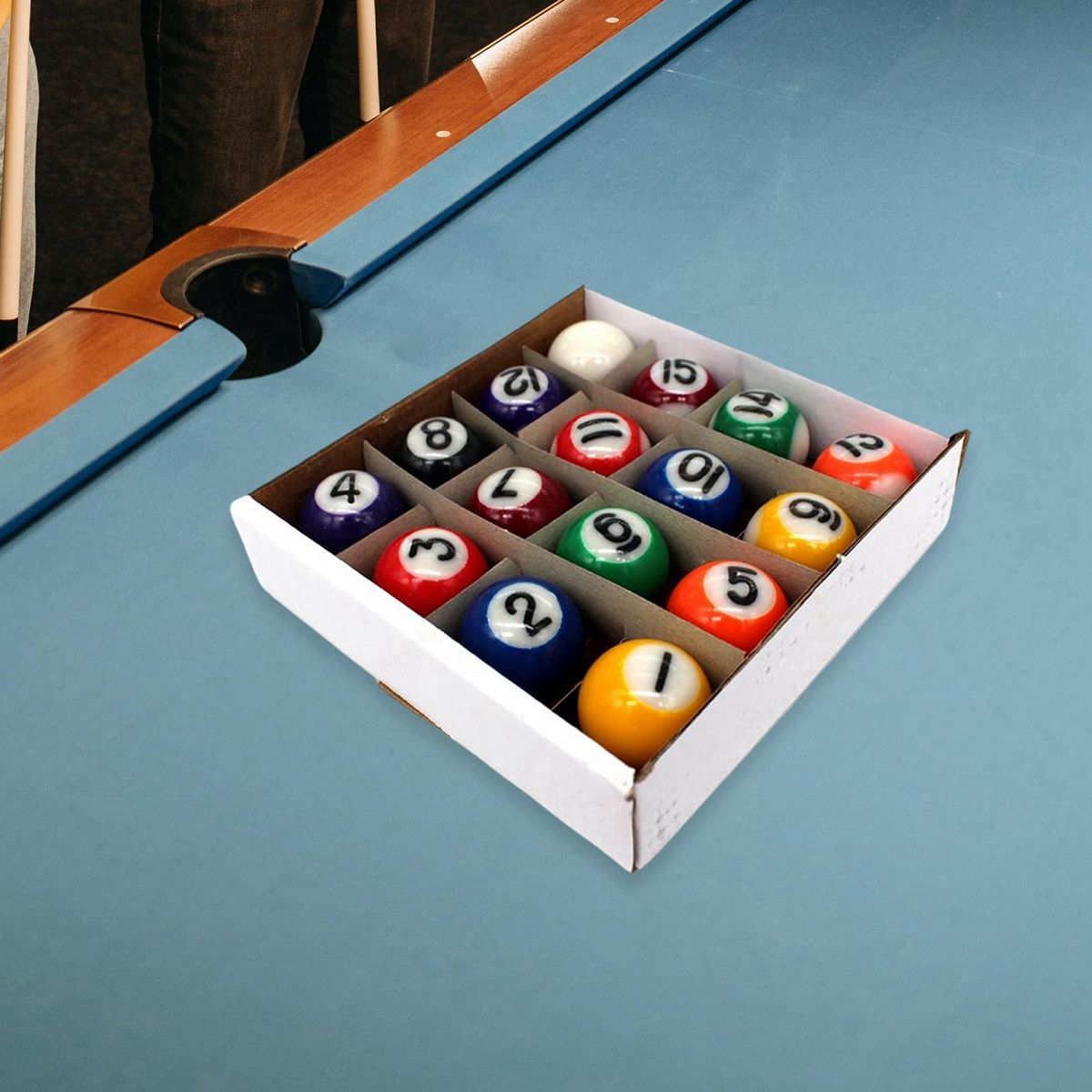 16 Pieces Mini Billiard Balls, Resin Pool Table Balls, Kids Toys 25mm