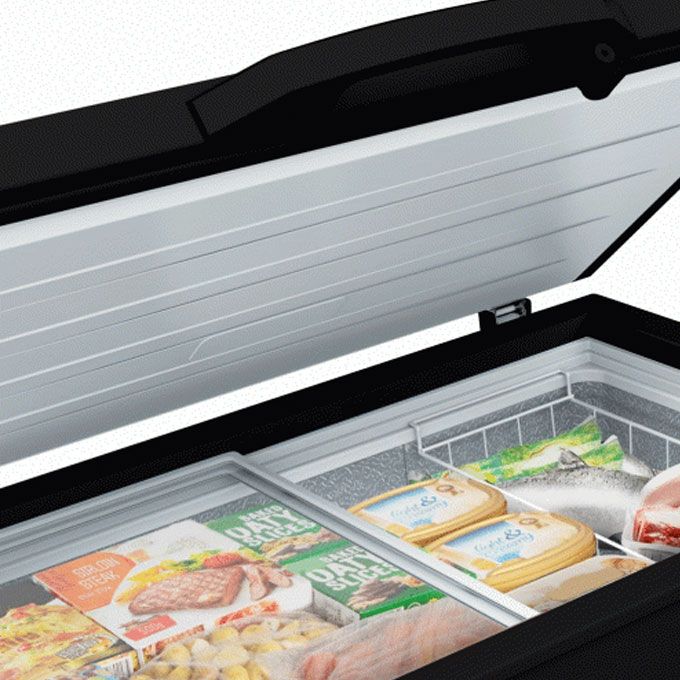 189 Litres Chest Freezer (FRZ FC-250SH) -  Black With One Year Warranty