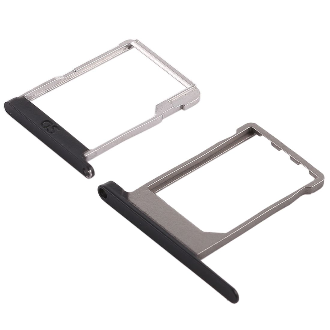 SIM Card Tray + Micro SD Card Tray For Blackberry Priv (Black)
