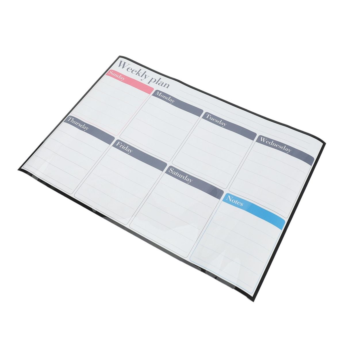 Rewritable Monthly Week Schedule Refrigerator Magnetic