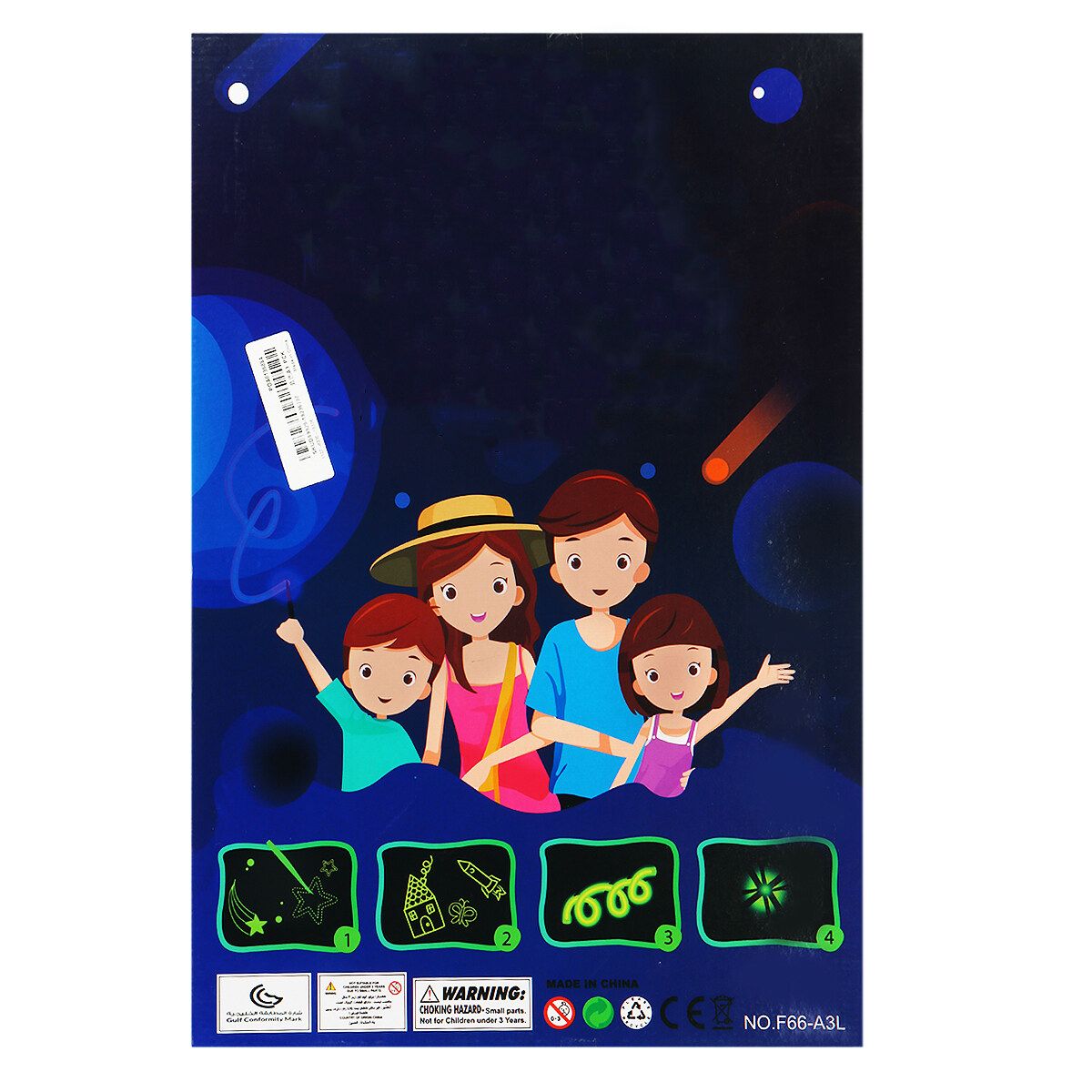 Children Fluorescent Graffiti Writing Board A3/A4/A5 Luminous Drawing Board Kids Drawing Toys With Highlighter Copy Cardboard A4
