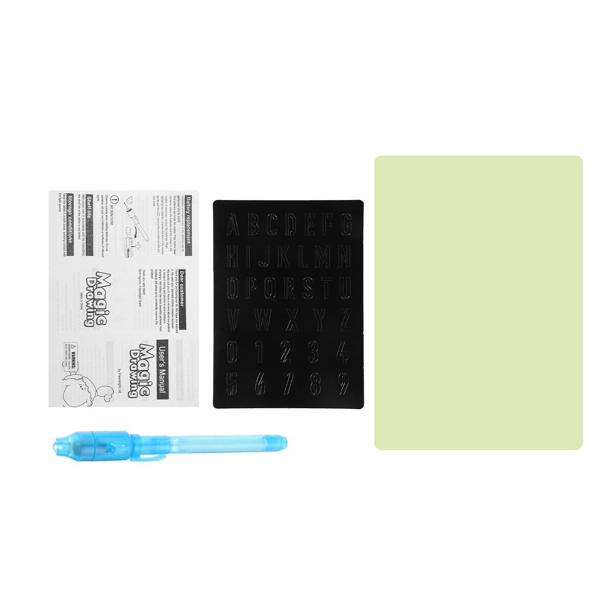 Children Fluorescent Graffiti Writing Board A3/A4/A5 Luminous Drawing Board Kids Drawing Toys With Highlighter Copy Cardboard A4