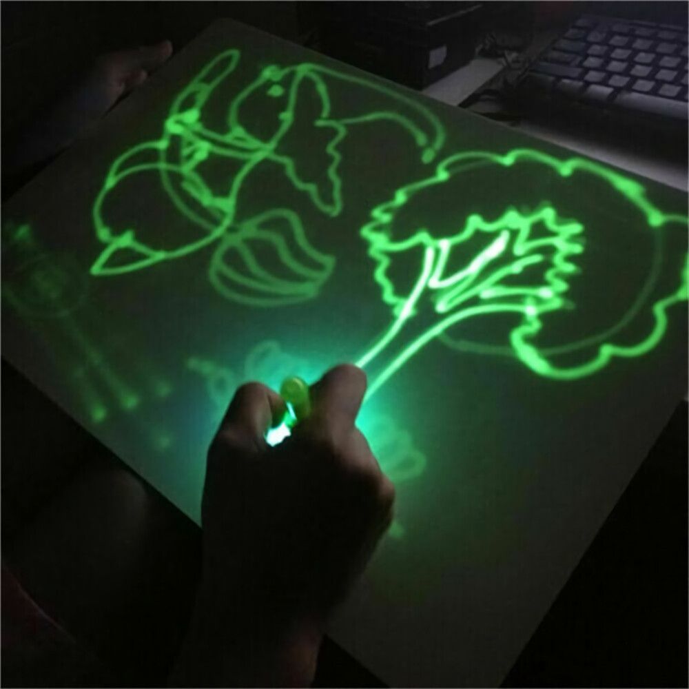 A4 Draw With Light In Darkness Children's Luminous Drawing Board Sketchpad