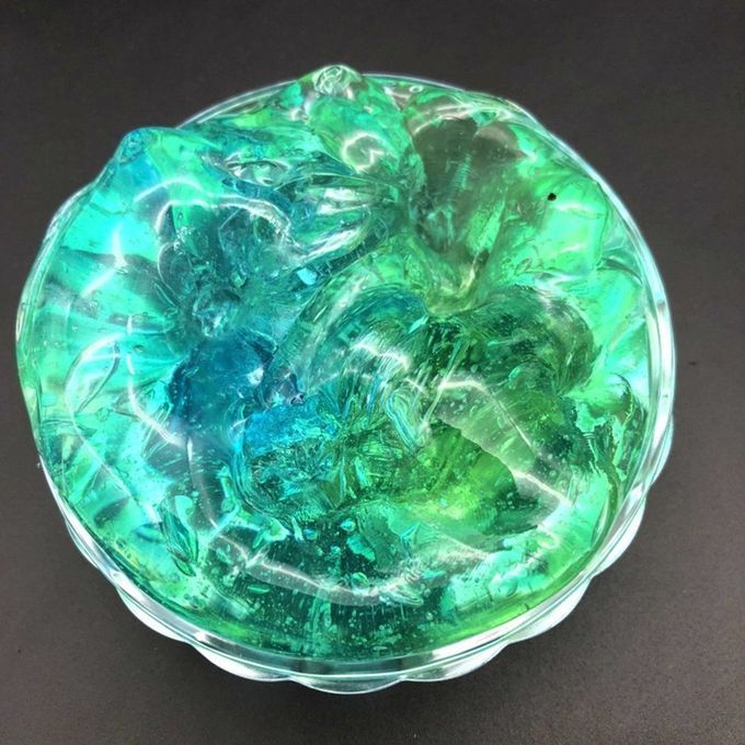 60ML  Lay Slime DIY  Rystal Mud Play Transparent Magi  Kid Toys Best Gift-green & Blue