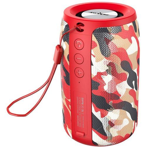 S32 Bluetooth Speaker Portable 3D Stereo Soundwoofer, True WS - Red Camo