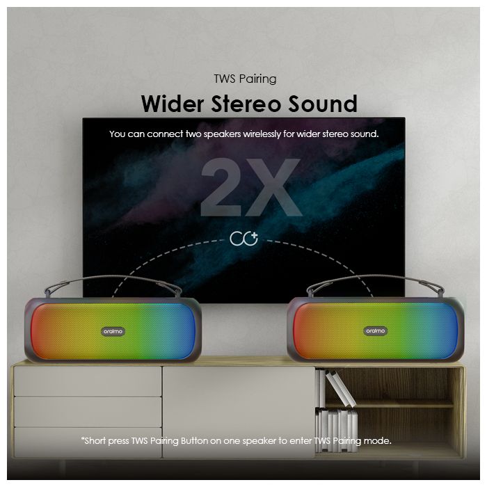 Boom Powerful Sound Massive Bass Dynamic Light Effects Portable Wireless Speaker