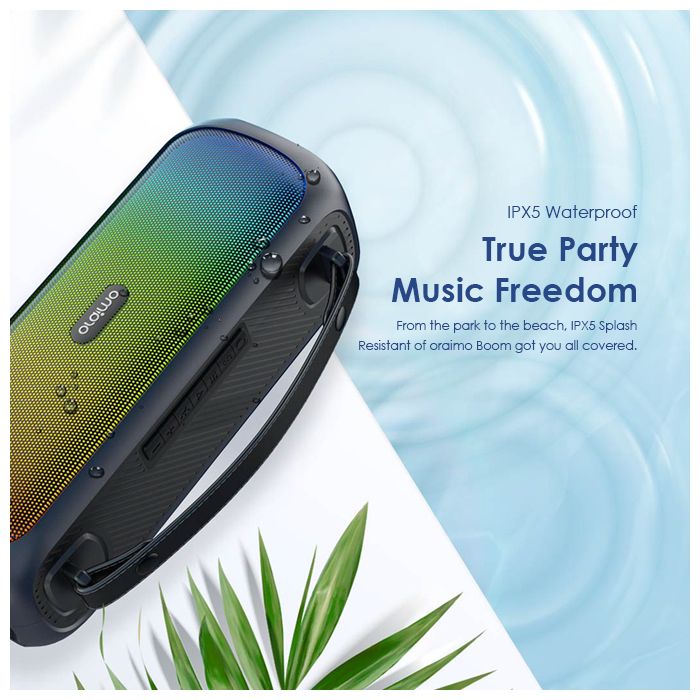 Boom Powerful Sound Massive Bass Dynamic Light Effects Portable Wireless Speaker