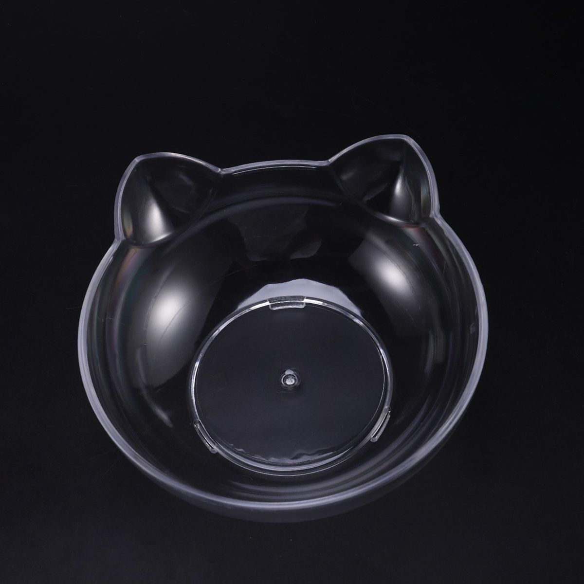 Cat Ears Shaped Cat Oblique Double Bowls Neck Protection