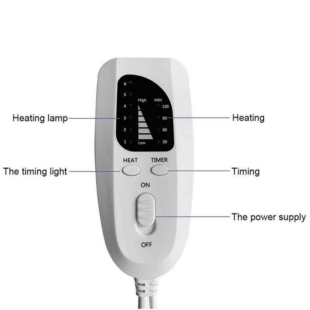 6-Level Electric Heating Warming Pad Heat Mat Body Pain