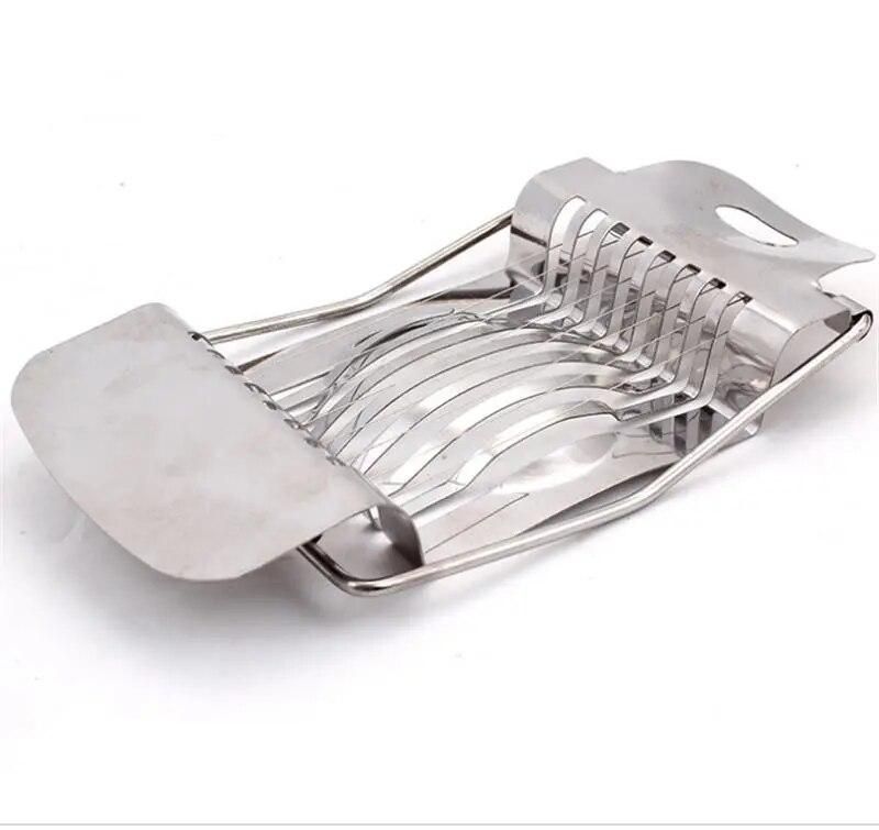 Kitchen Accessories 1Pcs Stainless Steel Boiled Egg Slicer Section Cutter Mushroom Tomato Cutter Kitchen Tool Egg Slicer Cutter