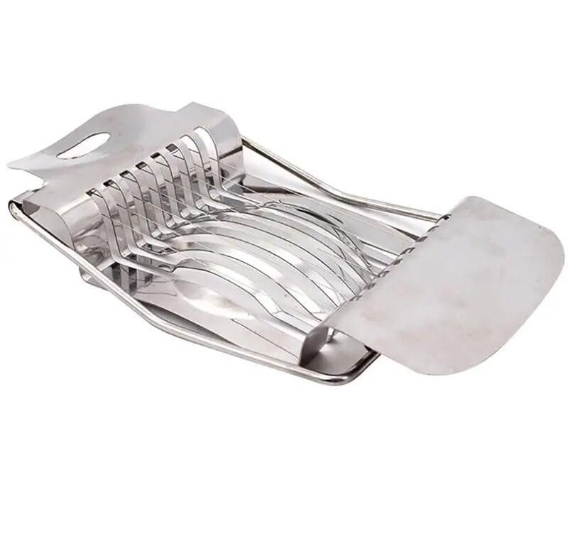 Kitchen Accessories 1Pcs Stainless Steel Boiled Egg Slicer Section Cutter Mushroom Tomato Cutter Kitchen Tool Egg Slicer Cutter