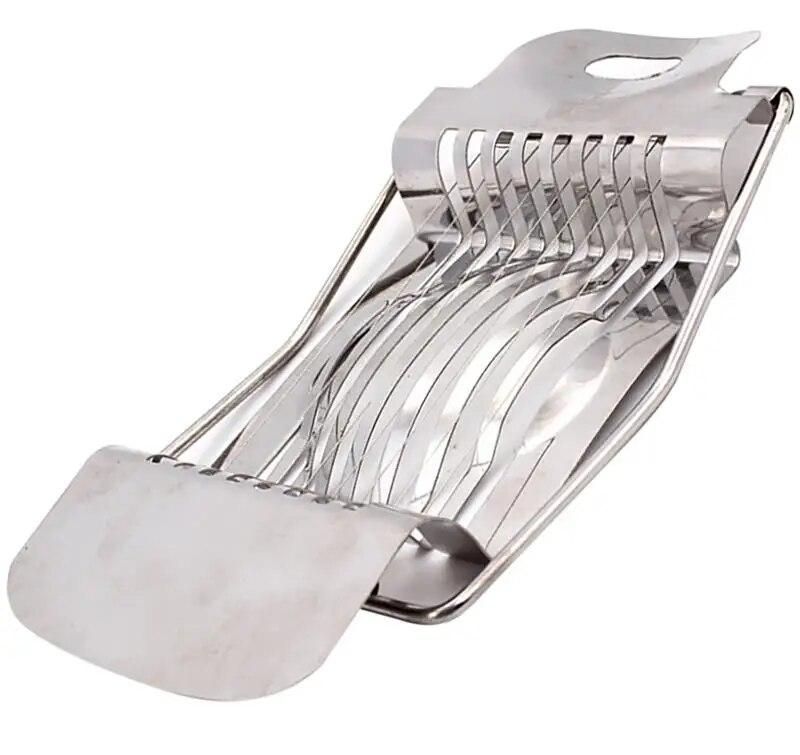Kitchen Accessories 1Pcs Stainless Steel Boiled Egg Slicer Section Cutter Mushroom Tomato Cutter Kitchen Tool Egg Slicer Cutter