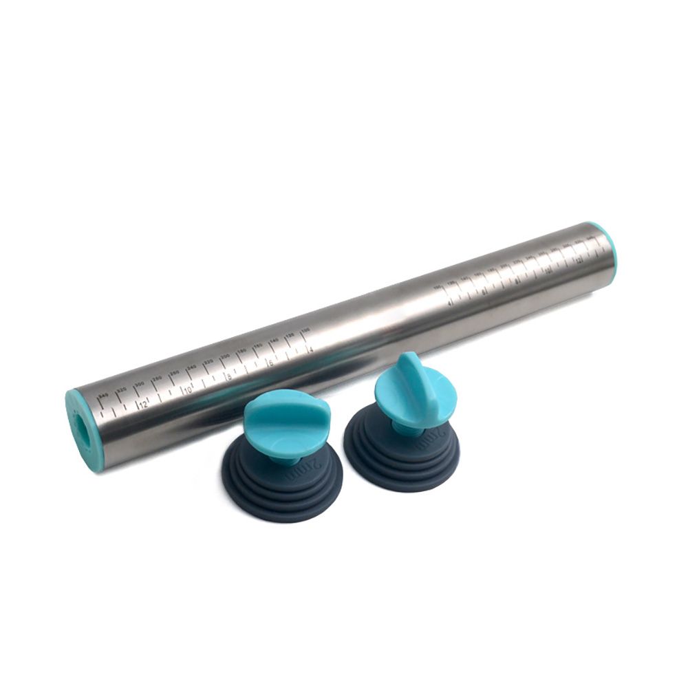 Rolling Pin For Baking Removable Ring Adjustable Stainless