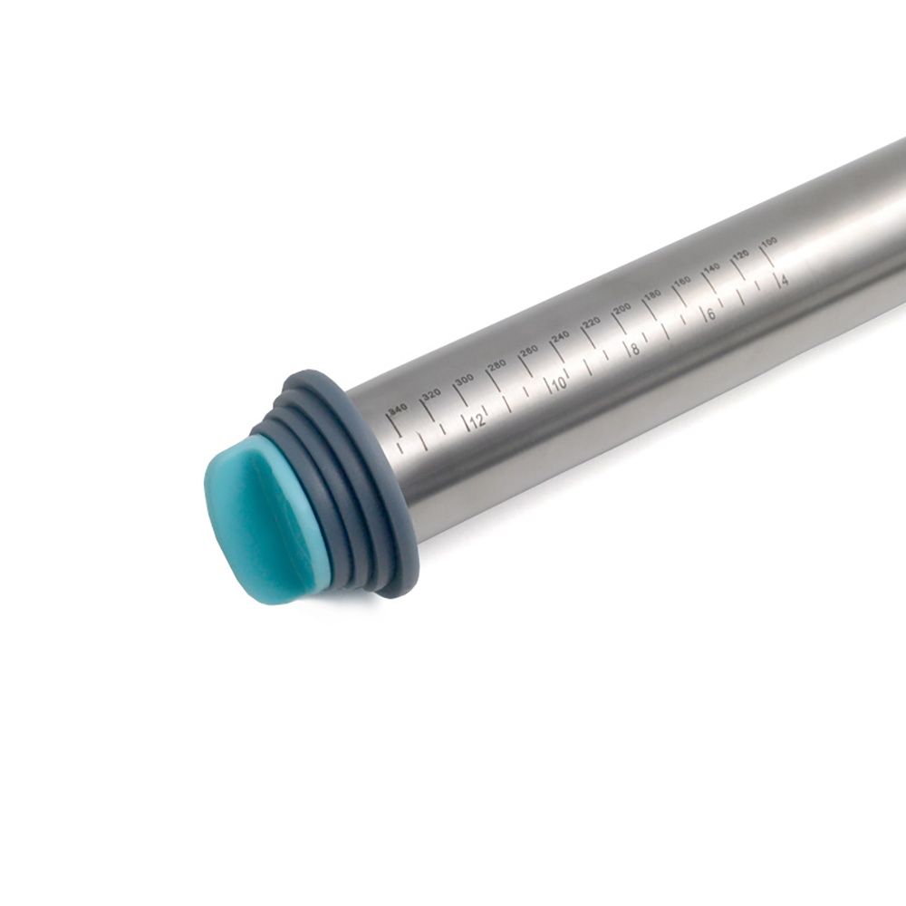 Rolling Pin For Baking Removable Ring Adjustable Stainless