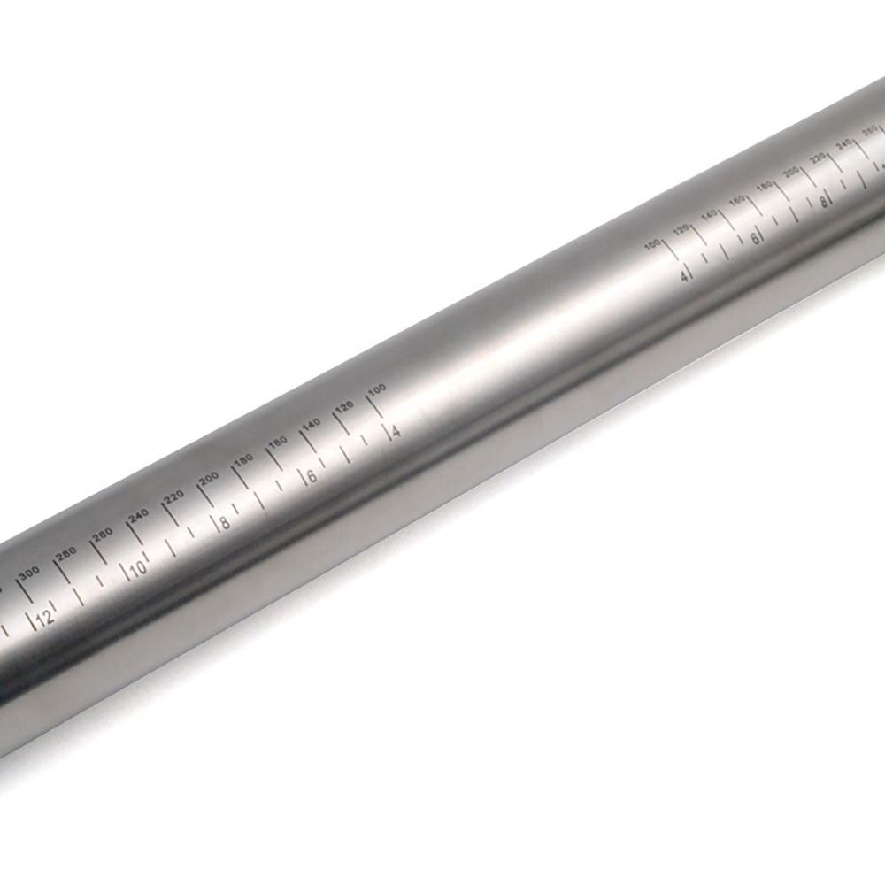 Rolling Pin For Baking Removable Ring Adjustable Stainless