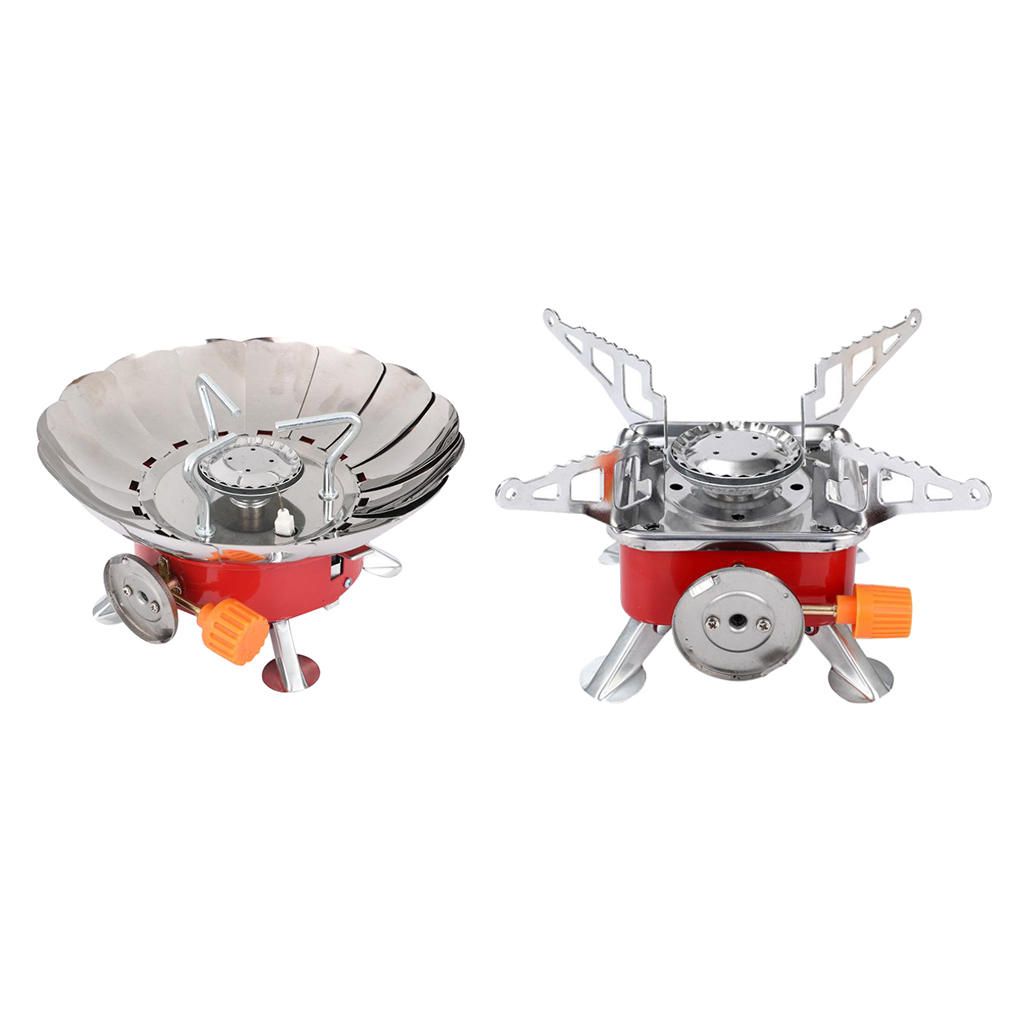 Outdoor Mini Camping Gas Stove Portable  Picnic Foldable Square